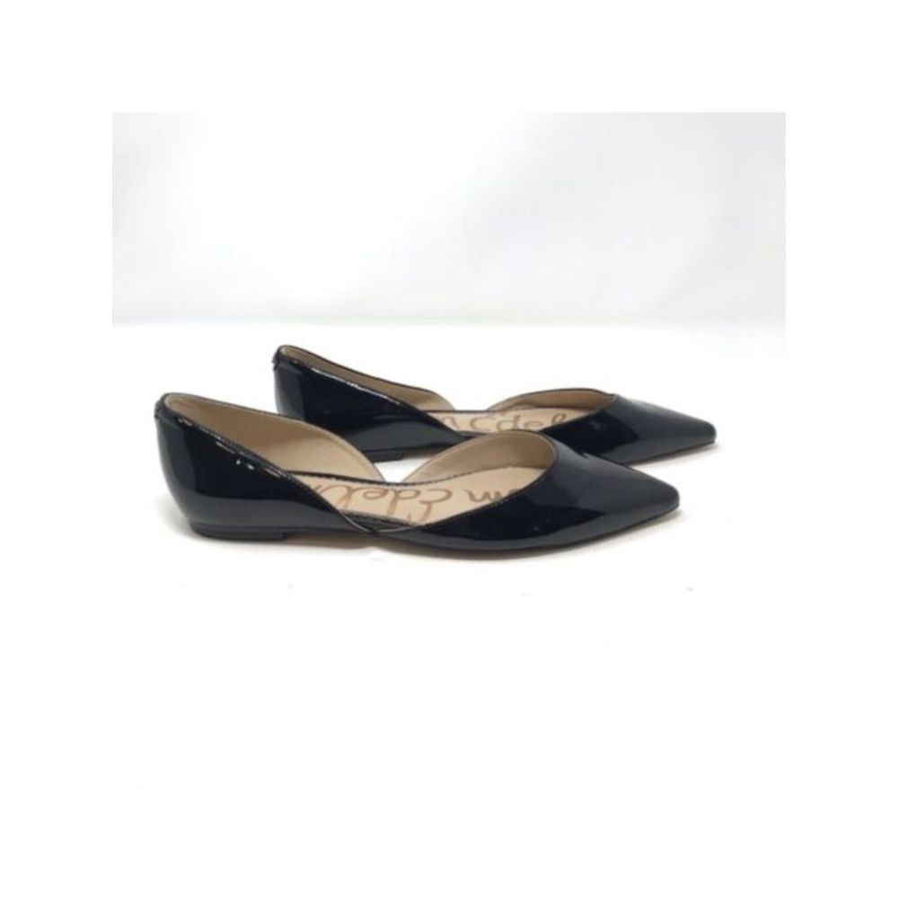 SAM EDELMAN Womens Black D Orsay Rodney Pointy Toe Slip On Leather Flats 8.5 M